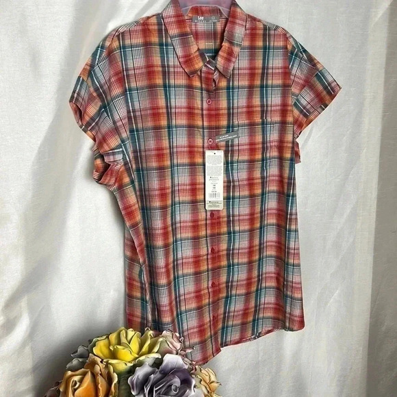 LEE Riders,shirt vtg NWT,Red plaid,cottage core,country vibe,clueless preppy - Picture 5 of 14